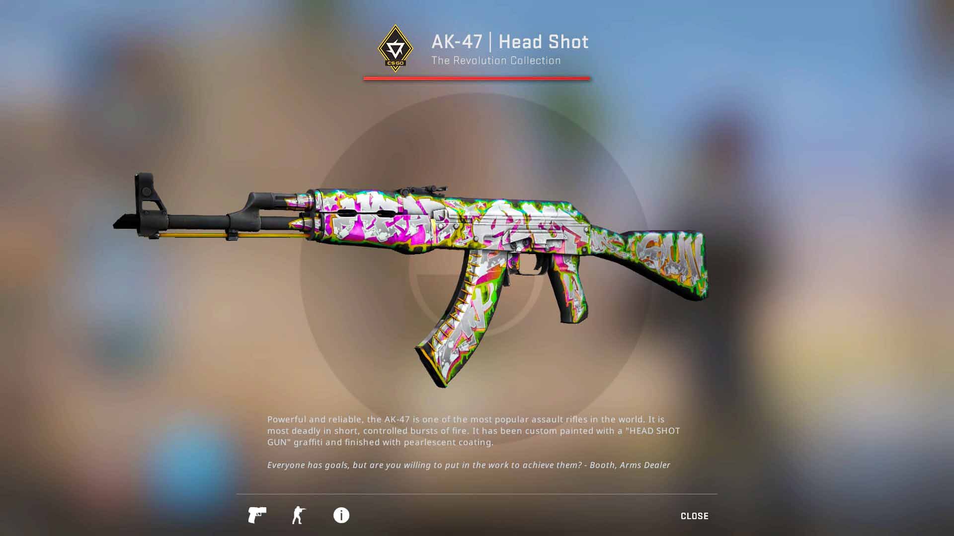 AK-47 Head Shot, revolution case