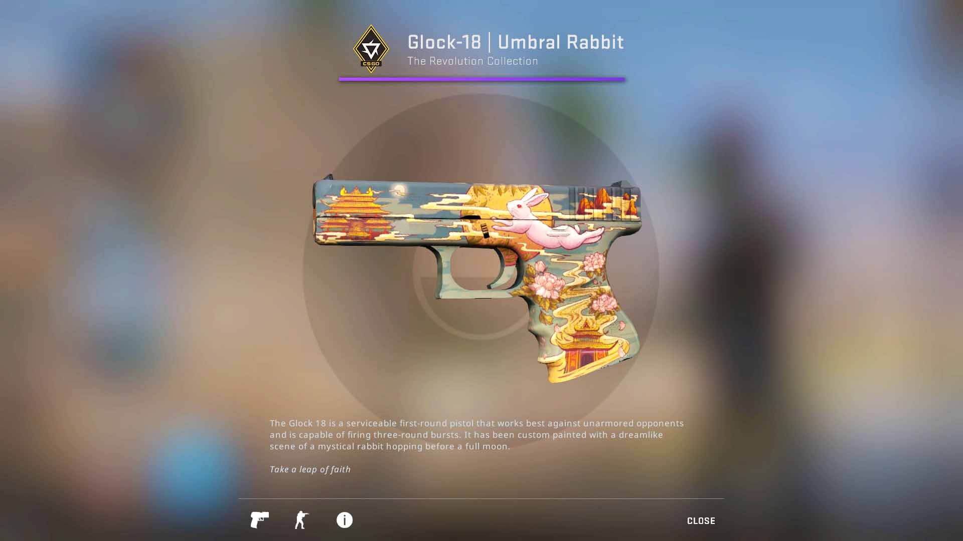 Glock-18 Umbral Rabbit, revolution case
