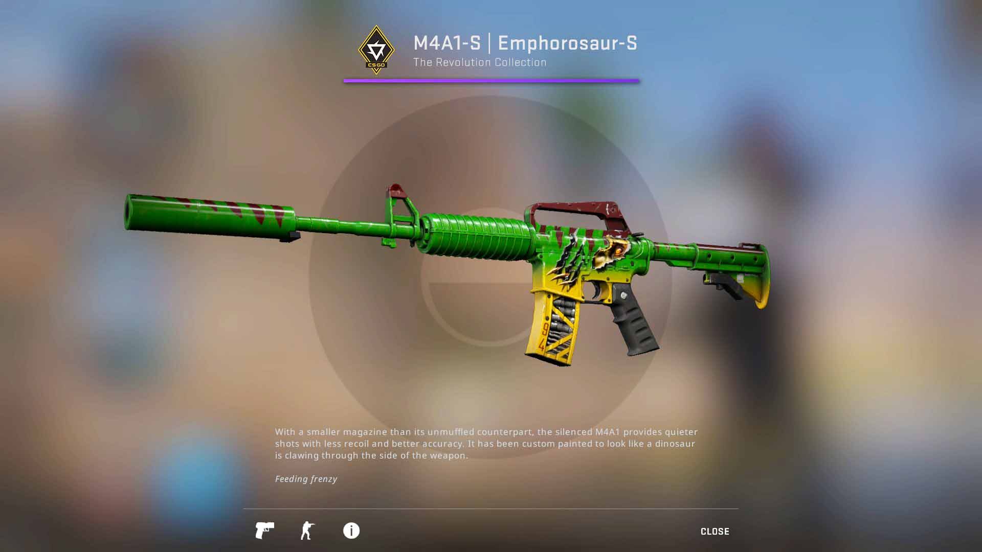 M4A1-S Emphorosaur-S, revolution case