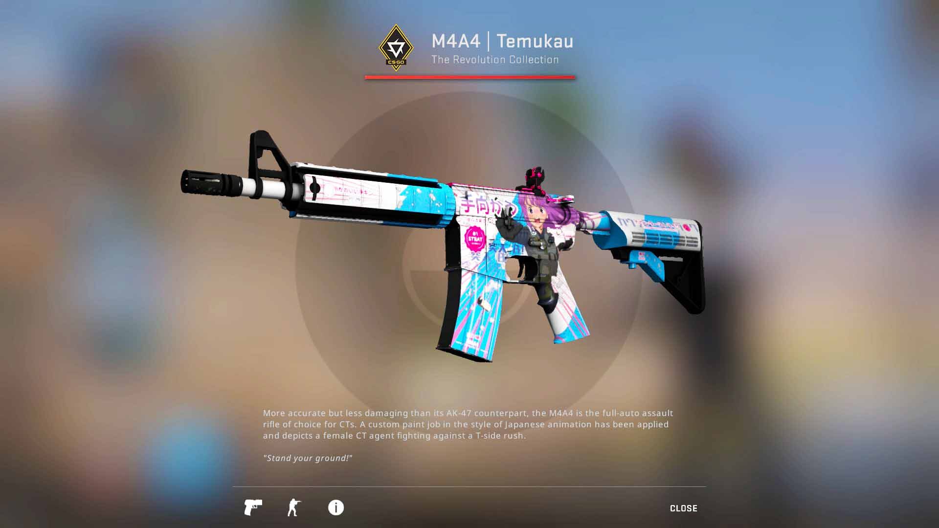 M4A4 Temukau, revolution case