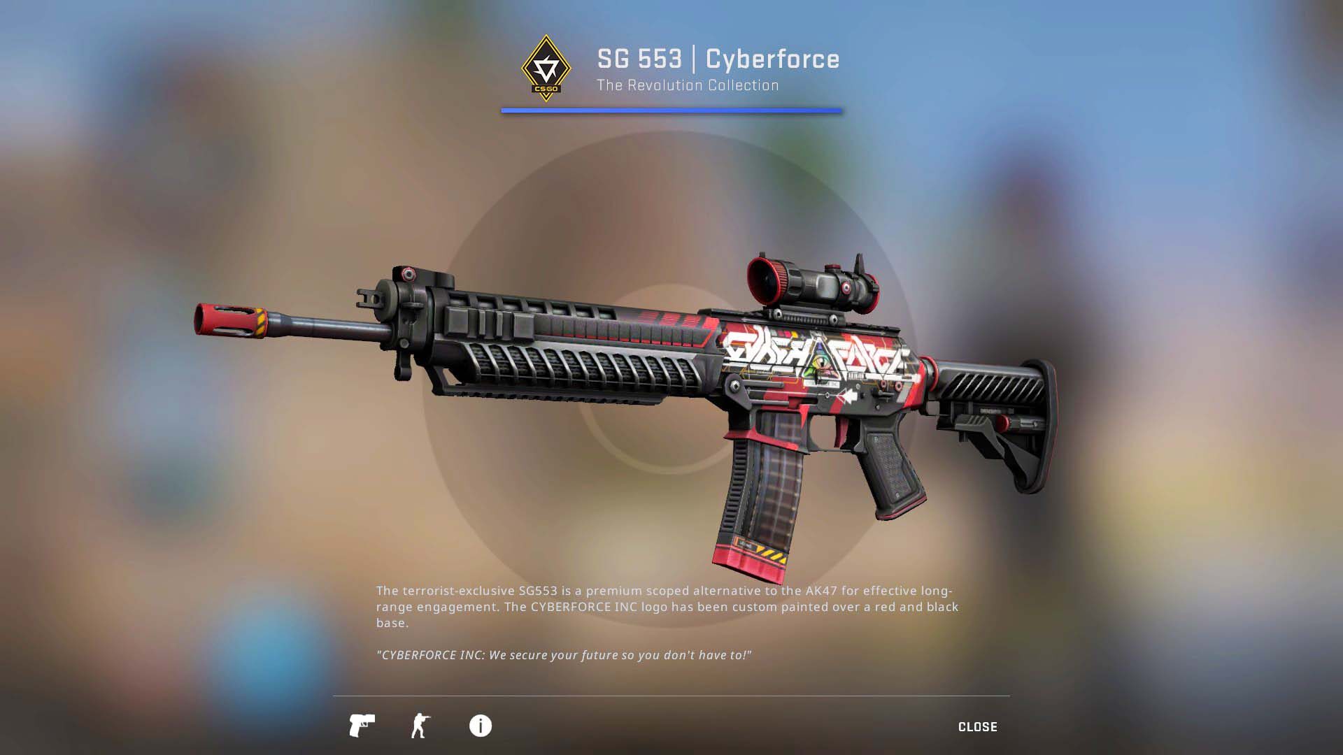 SG 553 Cyberforce, revolution case