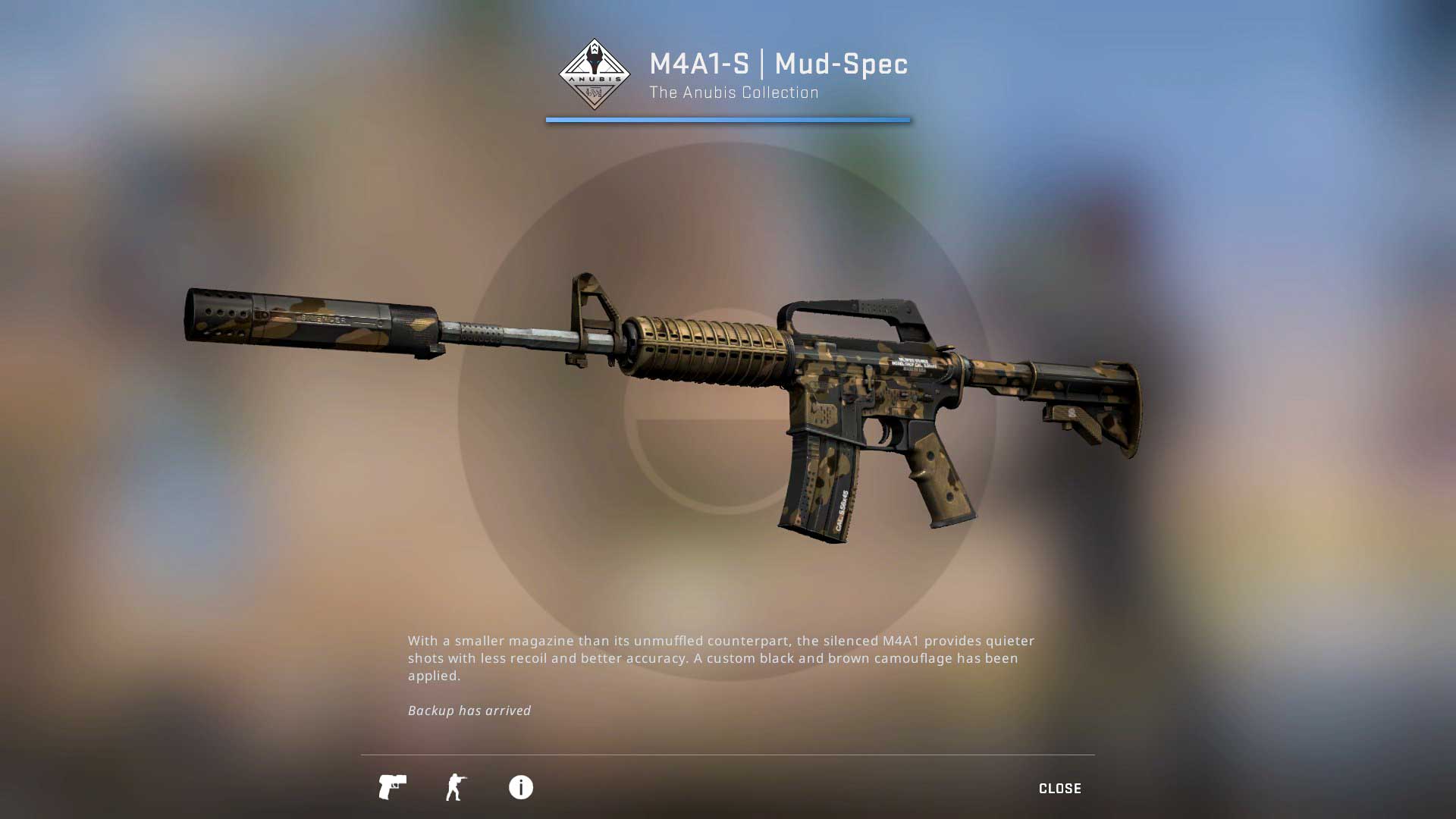 M4A1-S Mud-Spec csgo skin